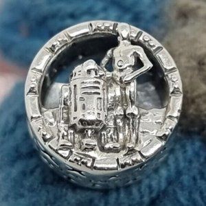 Pandora Star Wars C-3PO and R2-D2 Openwork Charm